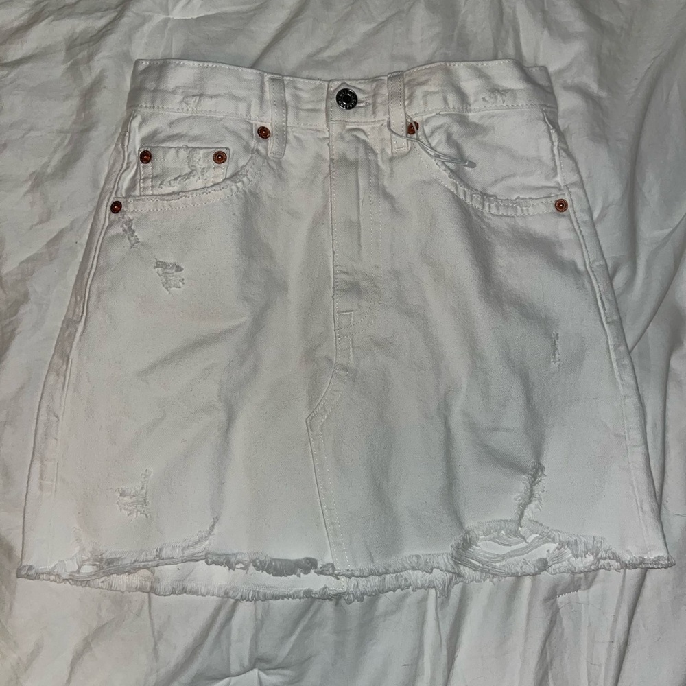 White Mango Mini Skirt